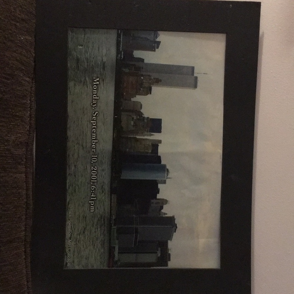 Picture September 11th twin towers day before